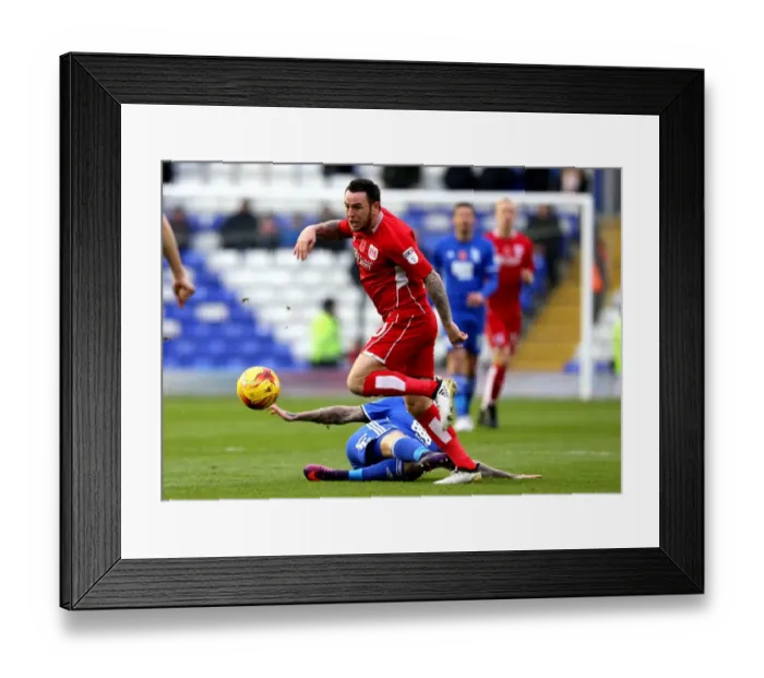 Framed Print : Birmingham City vs. Bristol City: Lee Tomlin Foul by David Cotterill (November 19, 2016) Framed Print : Birmingham City vs. Bristol City: Lee Tomlin Foul by David Cotterill (November 19, 2016)