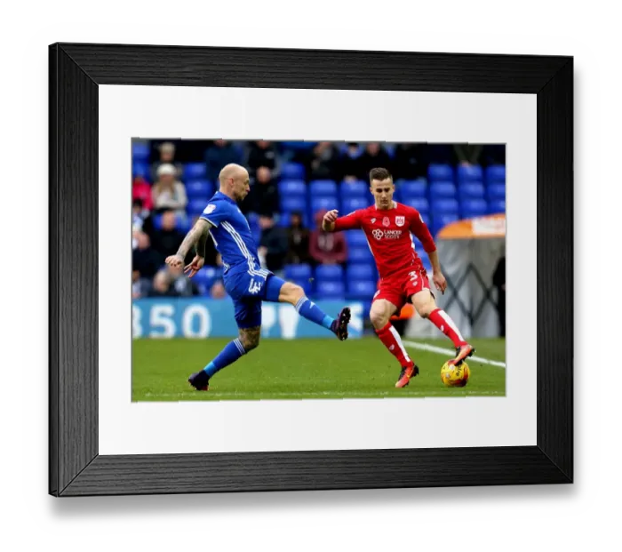 Framed Print : Bristol City's Joe Bryan Faces Off Against Birmingham City's David Cotterill in Championship Clash, 2016 Framed Print : Bristol City's Joe Bryan Faces Off Against Birmingham City's David Cotterill in Championship Clash, 2016