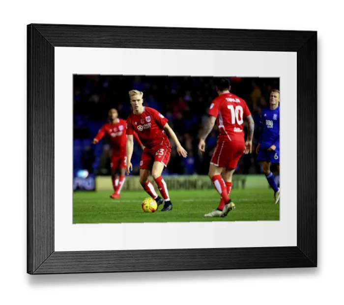 Framed Print : Hordur Magnusson in Action: Bristol City vs. Birmingham City, Sky Bet Championship (November 19, 2016)