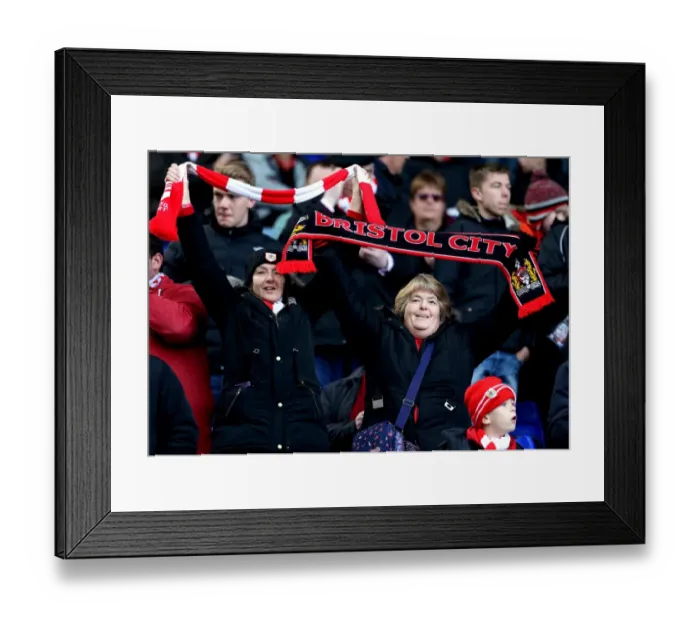 Framed Print : Burning Rivalry: Bristol City vs. Birmingham City at St. Andrews Stadium (November 2016)