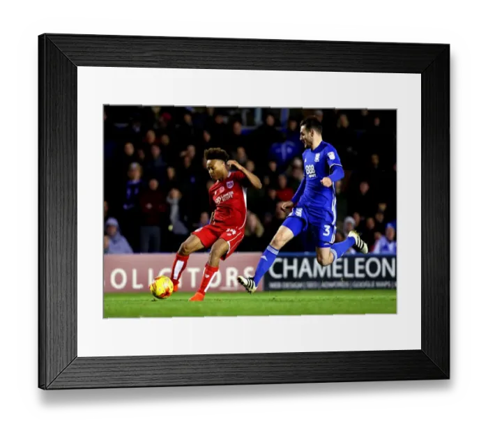 Framed Print : Bobby Reid's Shot at Glory: Birmingham City vs. Bristol City, 2016 Framed Print : Bobby Reid's Shot at Glory: Birmingham City vs. Bristol City, 2016
