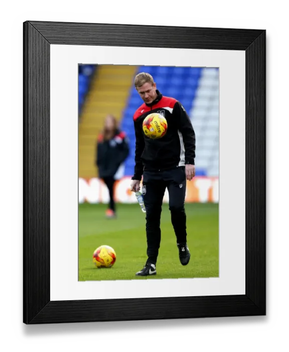 Framed Print : Dean Holden of Bristol City Practices Keep-Ups at St Andrews Stadium, 2016 Framed Print : Dean Holden of Bristol City Practices Keep-Ups at St Andrews Stadium, 2016