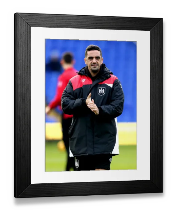 Framed Print : Scott Murray, Bristol City Kit Manager at St Andrews Stadium during Birmingham City vs. Bristol City Match, 2016