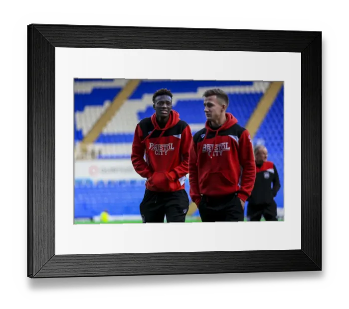 Framed Print : Bristol City Players Assessing Reading's Pitch Before Sky Bet Championship Match - November 2016 Framed Print : Bristol City Players Assessing Reading's Pitch Before Sky Bet Championship Match - November 2016