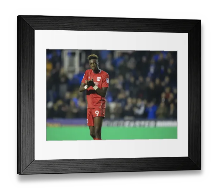 Framed Print : Tammy Abraham's Emotional Moment as Reading Defeat Bristol City 2-1 Framed Print : Tammy Abraham's Emotional Moment as Reading Defeat Bristol City 2-1