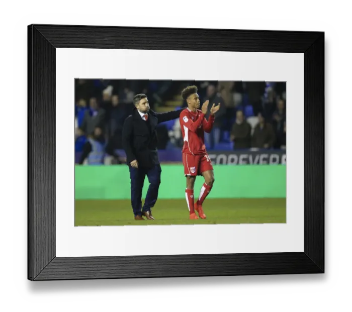 Framed Print : Johnson and Reid Show Appreciation: Reading vs. Bristol City, 2016