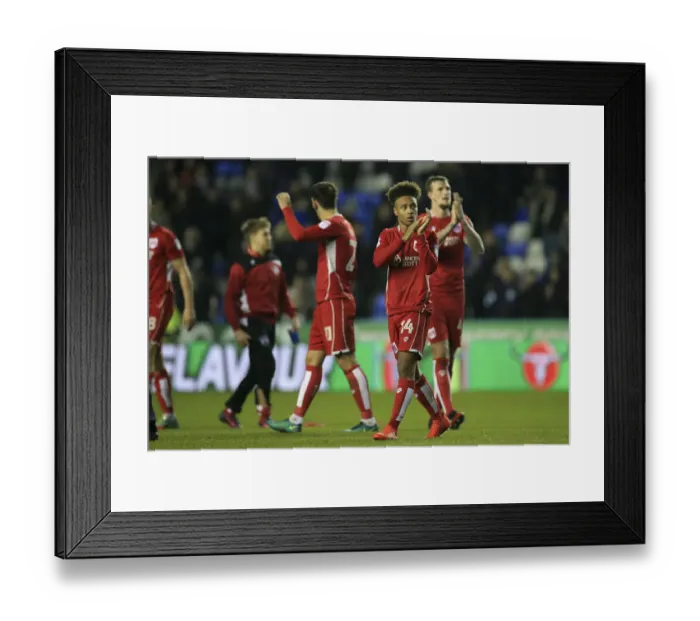 Framed Print : Bristol City Players Show Appreciation to Fans after Reading Match, 26th November 2016 Framed Print : Bristol City Players Show Appreciation to Fans after Reading Match, 26th November 2016