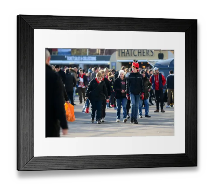 Framed Print : Bristol City Fans Gather at Ashton Gate for Championship Clash against Ipswich Town (December 2016)