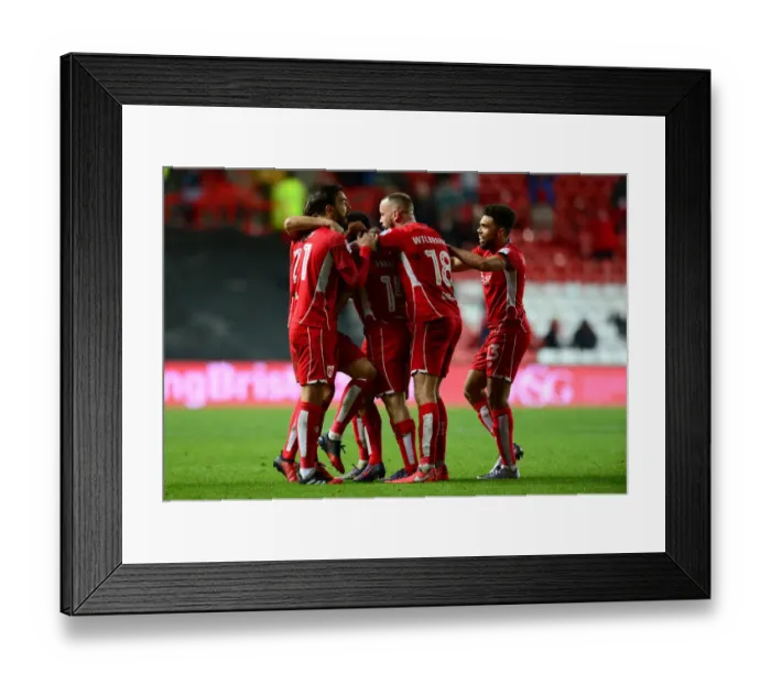 Framed Print : Bristol City: Luke Freeman Scores Thrilling Goal Against Ipswich Town (03.12.2016)