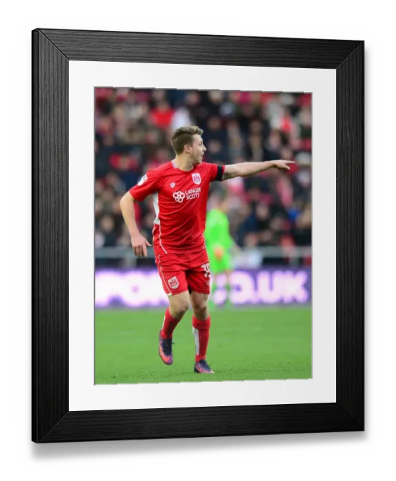 Framed Print : Luke Freeman in Action: Bristol City vs Ipswich Town, Sky Bet Championship (December 3, 2016)