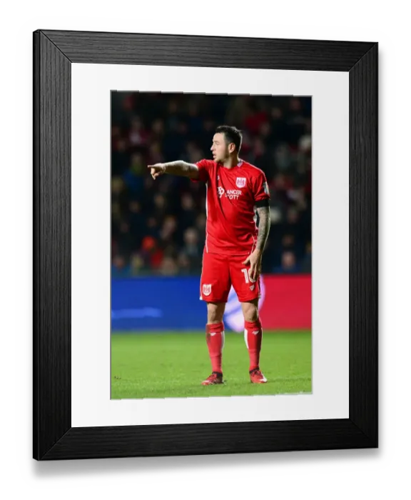 Framed Print : Lee Tomlin in Action: Bristol City vs Ipswich Town, Sky Bet Championship (December 3, 2016)