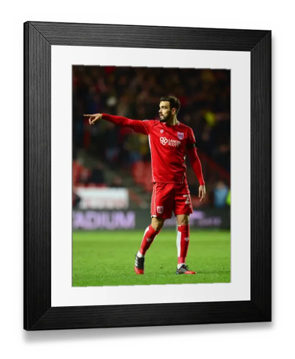 Framed Print : Marlon Pack in Action: Bristol City vs Ipswich Town, Sky Bet Championship (December 3, 2016)