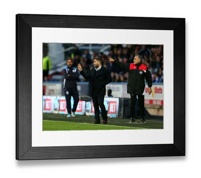 Framed Print : Bristol City's Lee Johnson Makes Tactical Adjustments Against Huddersfield Town (10.12.16) Framed Print : Bristol City's Lee Johnson Makes Tactical Adjustments Against Huddersfield Town (10.12.16)