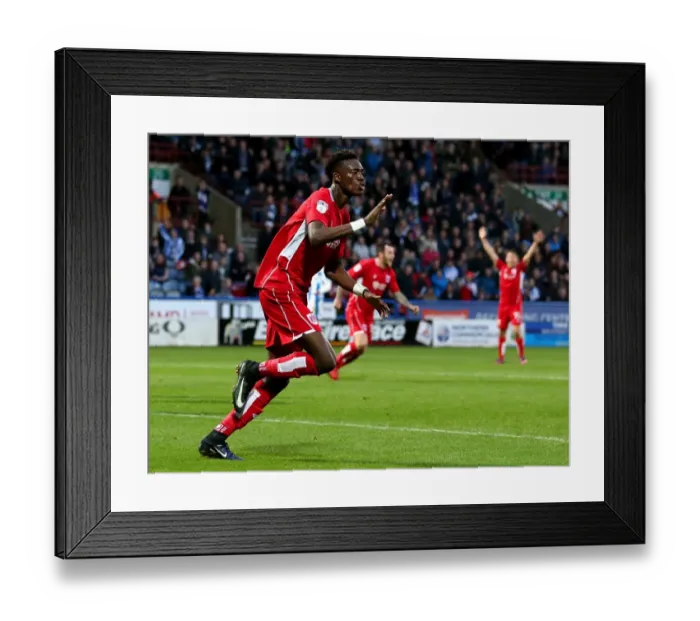 Framed Print : Tammy Abraham's Equalizing Goal: Huddersfield Town vs. Bristol City (10-12-2016)