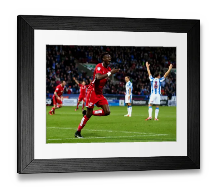 Framed Print : Tammy Abraham's Game-Changing Equalizer: Huddersfield Town vs. Bristol City (December 10, 2016)