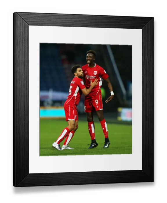 Framed Print : Tammy Abraham's Thrilling Equalizer: Huddersfield Town vs. Bristol City (Sky Bet Championship), December 10, 2016