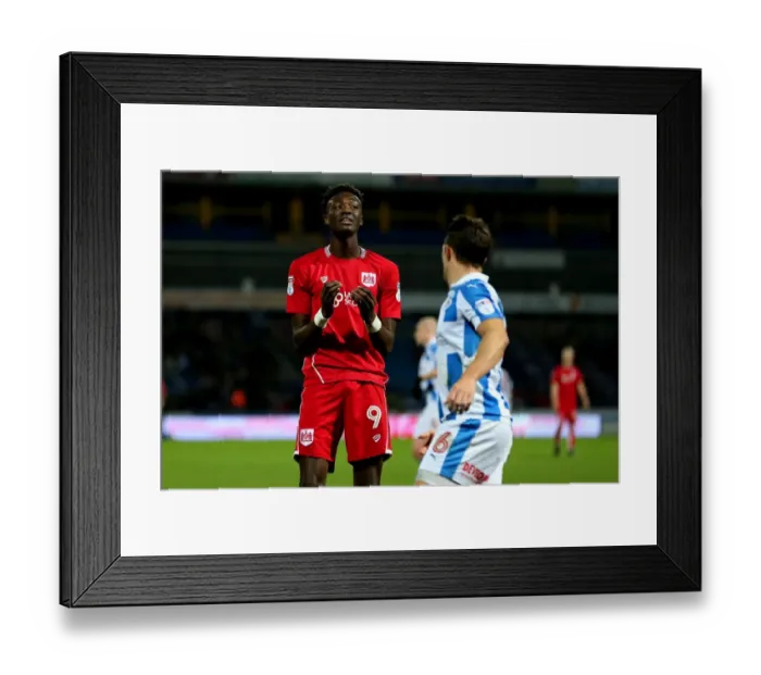 Framed Print : Tammy Abraham's Heartbreak: A Missed Goal for Bristol City at Huddersfield Town (December 10, 2016) Framed Print : Tammy Abraham's Heartbreak: A Missed Goal for Bristol City at Huddersfield Town (December 10, 2016)