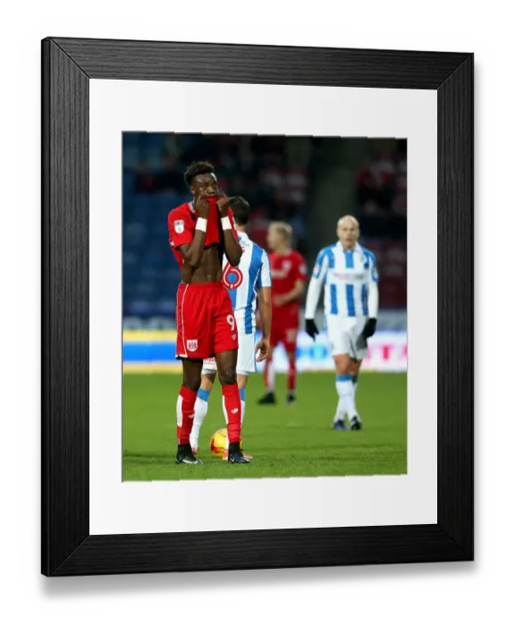 Framed Print : Tammy Abraham's Disappointment: Huddersfield Town vs. Bristol City (10.12.16) Framed Print : Tammy Abraham's Disappointment: Huddersfield Town vs. Bristol City (10.12.16)