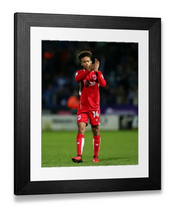Framed Print : Bobby Reid of Bristol City Applauding Fans at Huddersfield Town's John Smiths Stadium, Sky Bet Championship (10 December 2016) Framed Print : Bobby Reid of Bristol City Applauding Fans at Huddersfield Town's John Smiths Stadium, Sky Bet Championship (10 December 2016)