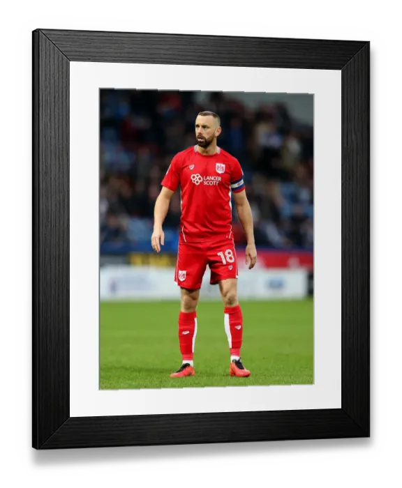 Framed Print : Aaron Wilbraham in Action: Huddersfield Town vs. Bristol City, 2016