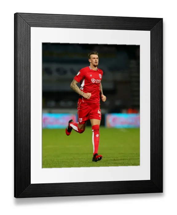 Framed Print : Aden Flint in Action: Huddersfield Town vs. Bristol City, Sky Bet Championship (December 10, 2016)