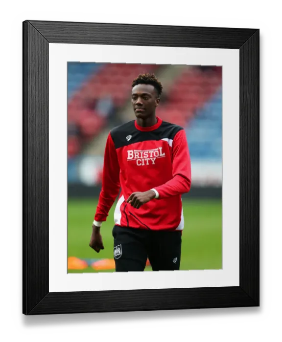 Framed Print : Tammy Abraham's Focus: Pre-Match Routine at Huddersfield Town, 2016 Framed Print : Tammy Abraham's Focus: Pre-Match Routine at Huddersfield Town, 2016