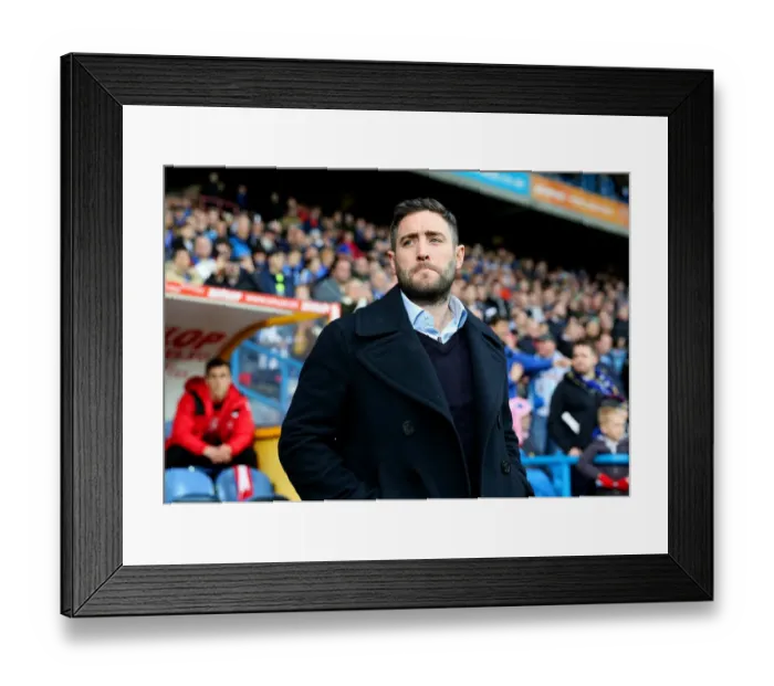 Framed Print : Lee Johnson Guides Bristol City in Sky Bet Championship Clash at Huddersfield Town (10 / 12 / 2016)