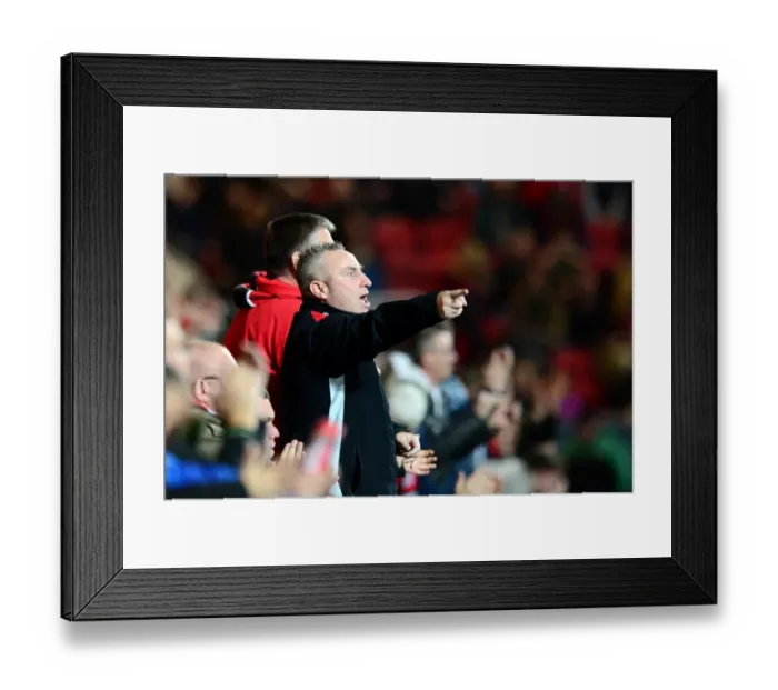 Framed Print : Sky Bet Championship Showdown: A Sea of Supporters - Bristol City vs. Brentford at Ashton Gate