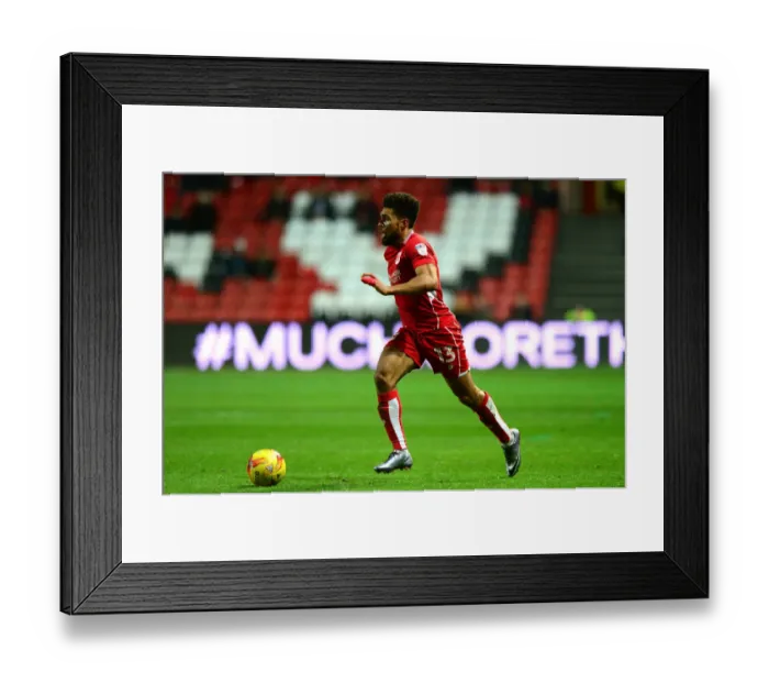 Framed Print : Scott Golbourne in Action: Bristol City vs Brentford, Sky Bet Championship, Ashton Gate, December 13, 2016