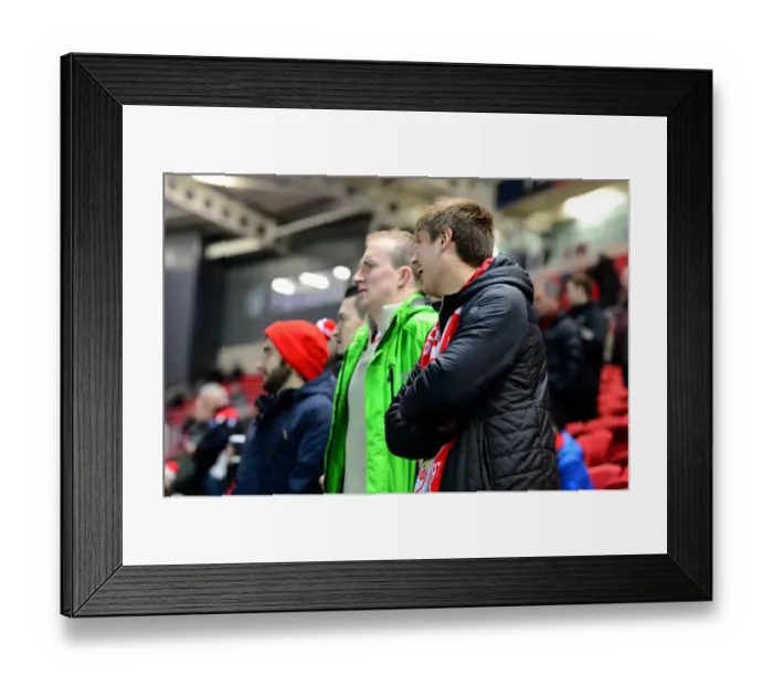 Framed Print : Passionate Bristol City Fans Pack Ashton Gate for Sky Bet Championship Clash Against Brentford