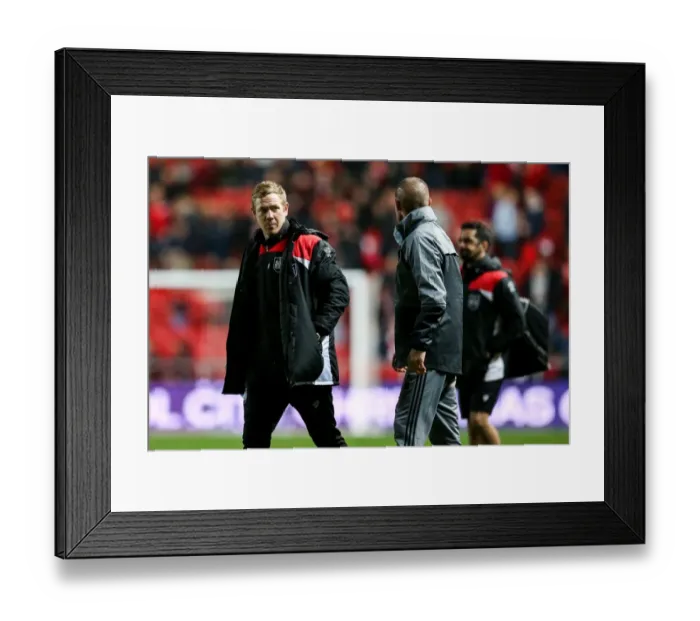 Framed Print : Bristol City vs Brentford: Dean Holden Focuses on Sky Bet Championship Clash at Ashton Gate Framed Print : Bristol City vs Brentford: Dean Holden Focuses on Sky Bet Championship Clash at Ashton Gate