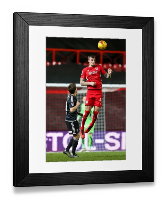 Framed Print : Bristol City vs Brentford: Aden Flint in Action, Sky Bet Championship, Ashton Gate Stadium