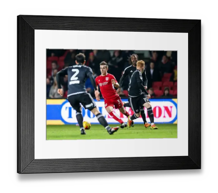 Framed Print : Bristol City vs Brentford: A Clash Between Joe Bryan and Ryan Woods Framed Print : Bristol City vs Brentford: A Clash Between Joe Bryan and Ryan Woods