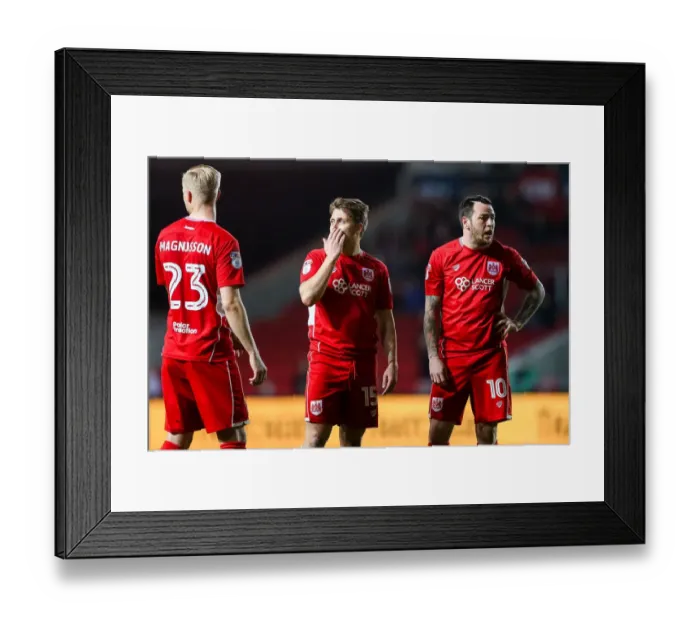 Framed Print : Bristol City vs Brentford: Luke Freeman and Lee Tomlin in Action at Ashton Gate Stadium, Sky Bet Championship Framed Print : Bristol City vs Brentford: Luke Freeman and Lee Tomlin in Action at Ashton Gate Stadium, Sky Bet Championship