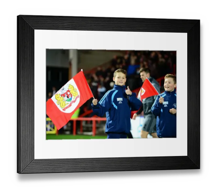 Framed Print : Flag-Bearing Supporters at Ashton Gate: Bristol City vs Brentford, December 2016 Framed Print : Flag-Bearing Supporters at Ashton Gate: Bristol City vs Brentford, December 2016