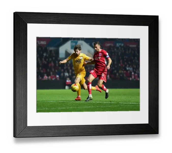 Framed Print : Battling for Supremacy: Gary O'Neil vs. Ben Pearson in Bristol City vs. Preston North End Championship Clash Framed Print : Battling for Supremacy: Gary O'Neil vs. Ben Pearson in Bristol City vs. Preston North End Championship Clash