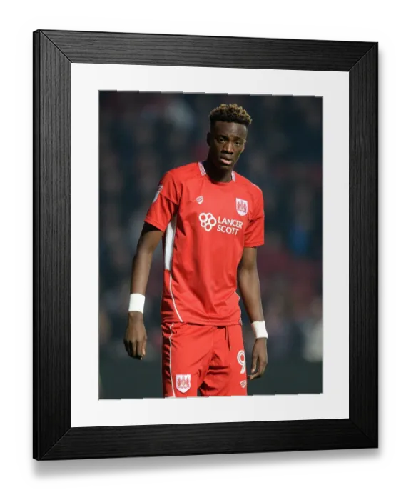Framed Print : Tammy Abraham in Action: Bristol City vs Preston North End, Sky Bet Championship (December 17, 2016)