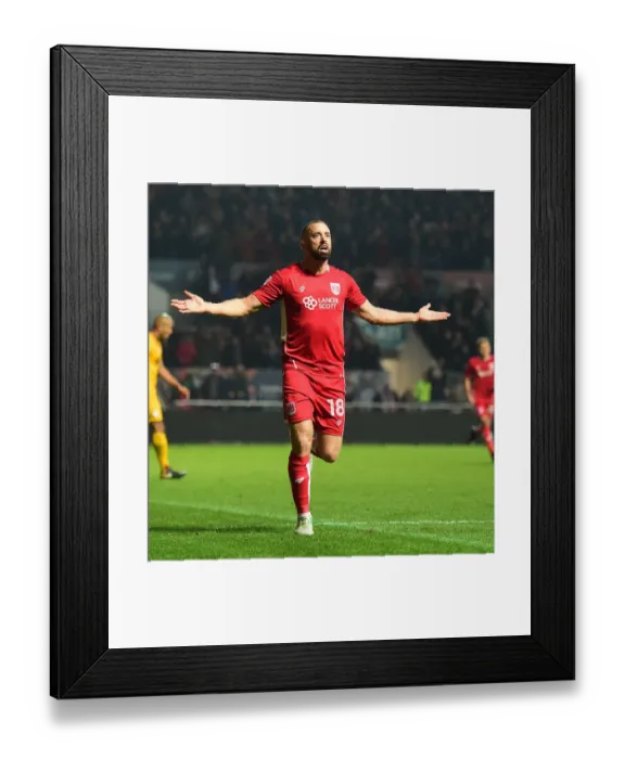 Framed Print : Bristol City's Aaron Wilbraham Celebrates Goal Against Preston North End, Sky Bet Championship 2016 Framed Print : Bristol City's Aaron Wilbraham Celebrates Goal Against Preston North End, Sky Bet Championship 2016