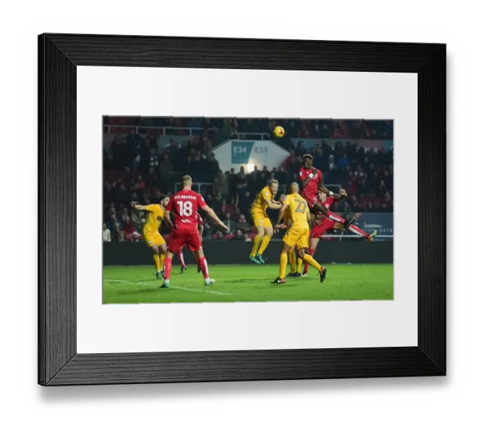 Framed Print : Tammy Abraham Chases Goal: Bristol City vs Preston North End, 171216 Framed Print : Tammy Abraham Chases Goal: Bristol City vs Preston North End, 171216