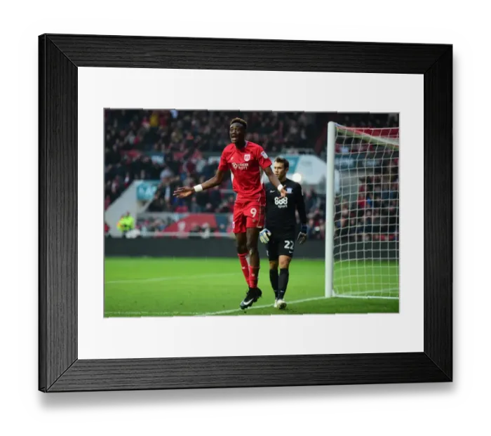 Framed Print : Bristol City's Tammy Abraham Disappointed by Referee's Penalty Call in Bristol City v Preston North End Framed Print : Bristol City's Tammy Abraham Disappointed by Referee's Penalty Call in Bristol City v Preston North End