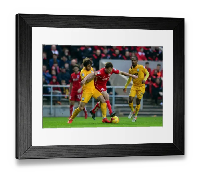 Framed Print : Championship Clash: Freeman vs Pearson - A Battle at Ashton Gate Framed Print : Championship Clash: Freeman vs Pearson - A Battle at Ashton Gate