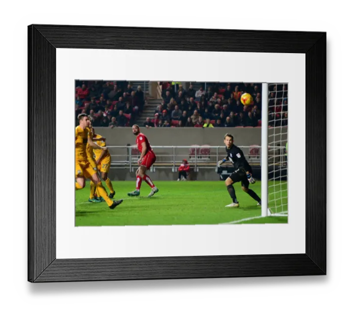 Framed Print : Dramatic Equalizer: Aaron Wilbraham Scores for Bristol City Against Preston North End