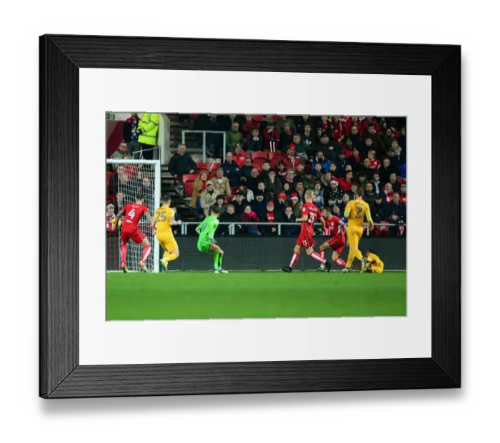 Framed Print : Daniel Johnson Scores the Game-Changing Goal: Bristol City vs. Preston North End, 17-12-2016