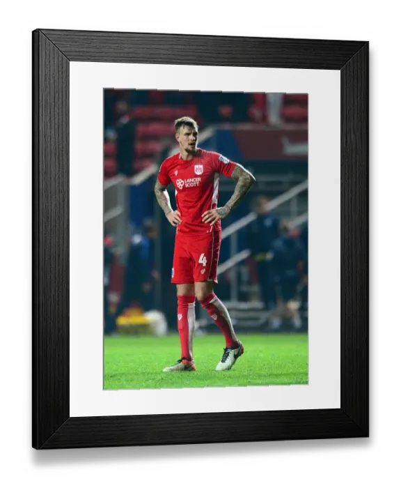 Framed Print : Aden Flint's Disappointment: Bristol City v Preston North End, 17 / 12 / 2016 Framed Print : Aden Flint's Disappointment: Bristol City v Preston North End, 17 / 12 / 2016