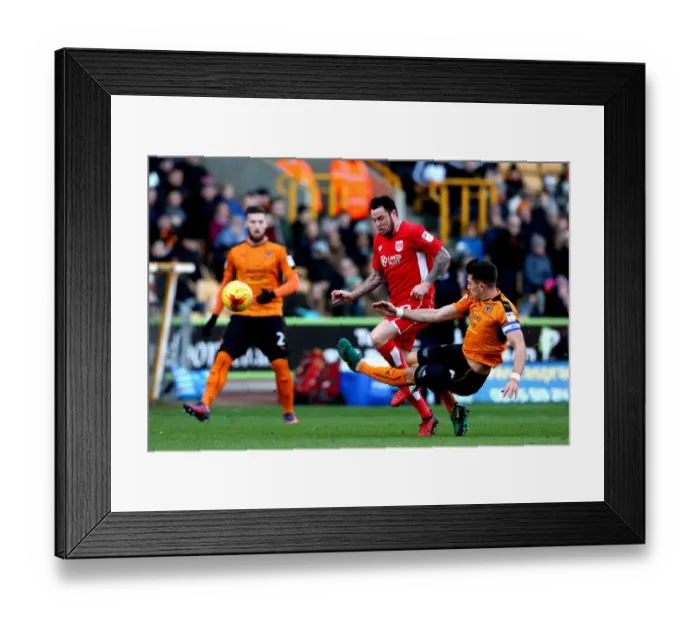 Framed Print : Intense Championship Battle: Lee Tomlin vs. Danny Batth - Wolverhampton Wanderers vs. Bristol City Framed Print : Intense Championship Battle: Lee Tomlin vs. Danny Batth - Wolverhampton Wanderers vs. Bristol City