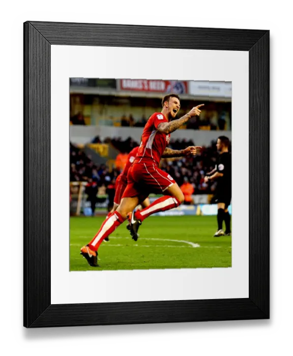 Framed Print : Aden Flint's Stunner: Bristol City's 2-1 Lead Over Wolverhampton Wanderers Framed Print : Aden Flint's Stunner: Bristol City's 2-1 Lead Over Wolverhampton Wanderers