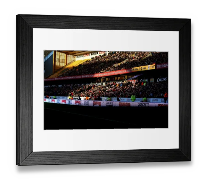 Framed Print : Bristol City Fans Cheer at Molineux during Wolverhampton Wanderers vs. Bristol City Championship Match, December 2016 Framed Print : Bristol City Fans Cheer at Molineux during Wolverhampton Wanderers vs. Bristol City Championship Match, December 2016