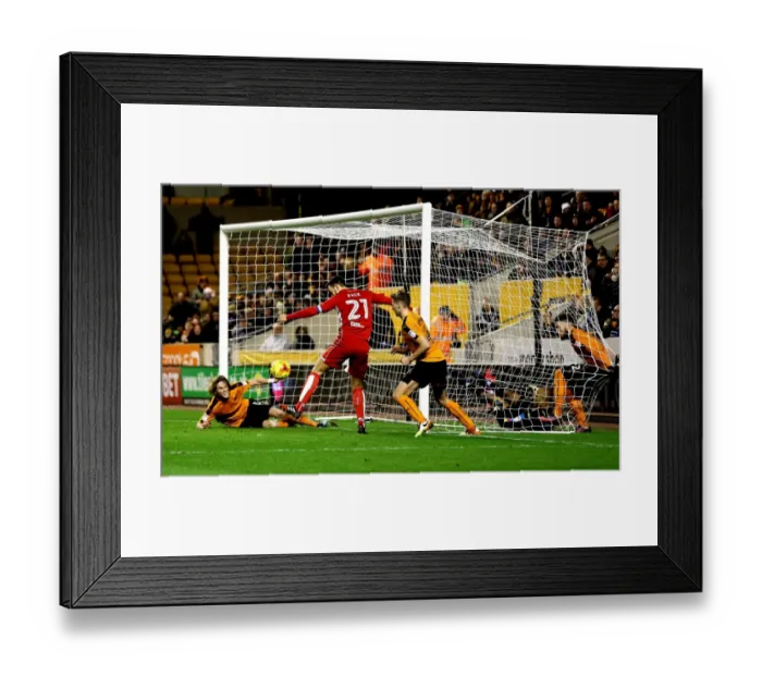 Framed Print : Marlon Pack Header Denied by Stearman: Wolverhampton Wanderers vs. Bristol City Championship Clash