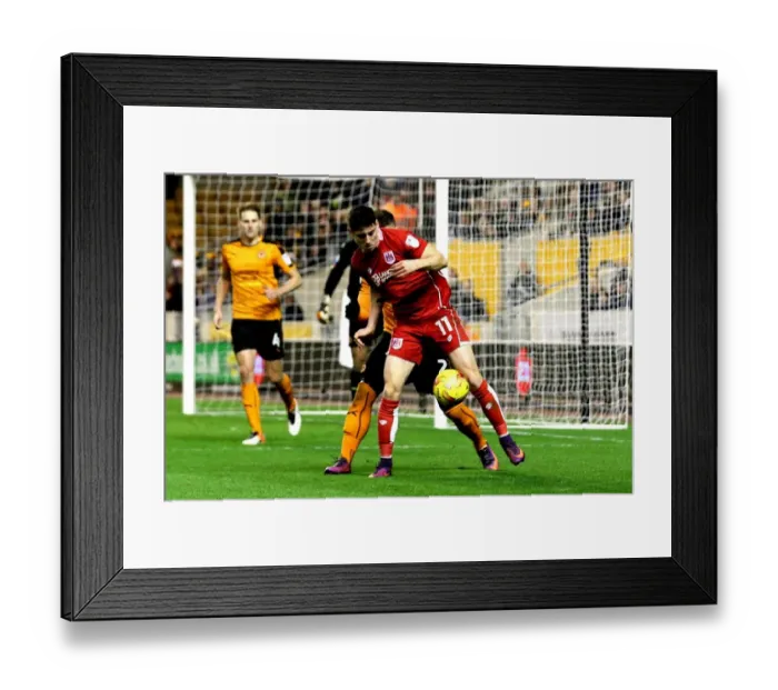 Framed Print : Bristol City's Callum O'Dowda in Control at Molineux against Wolverhampton Wanderers (December 2016)