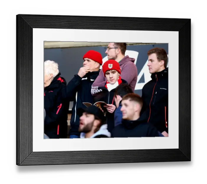 Framed Print : A Sea of Passion: Bristol City Fans at Molineux Framed Print : A Sea of Passion: Bristol City Fans at Molineux